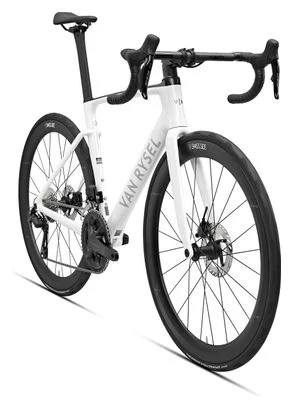 Bicicleta de carretera Van Rysel RCR Shimano 105 Di2 12S 700 mm Ultra Blanca 2025
